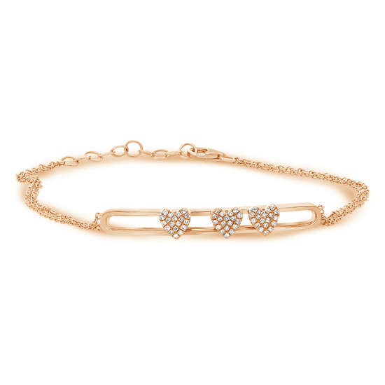 Sliding Heart Diamond Bracelet Sliding Heart Diamond Bracelet