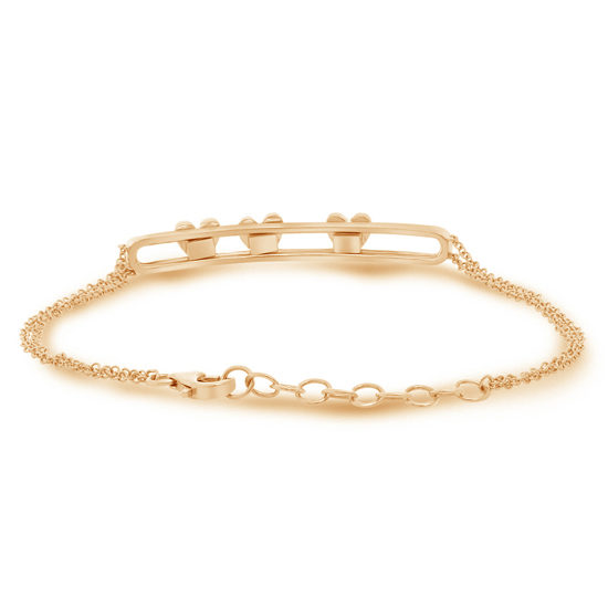 Sliding Heart Diamond Bracelet