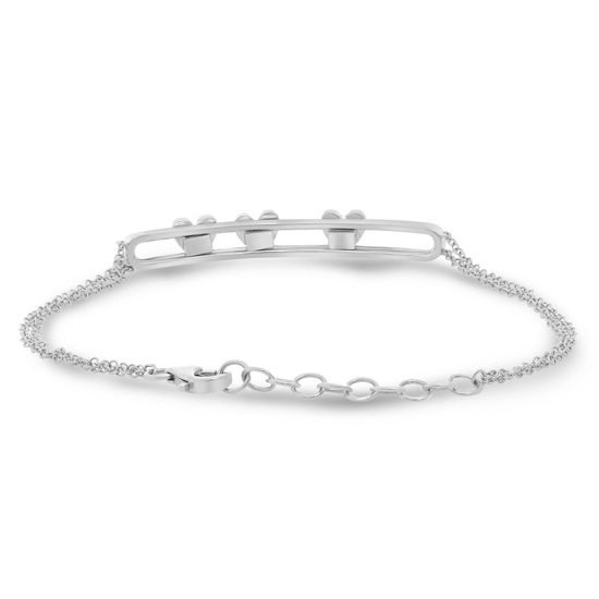 Sliding Heart Diamond Bracelet
