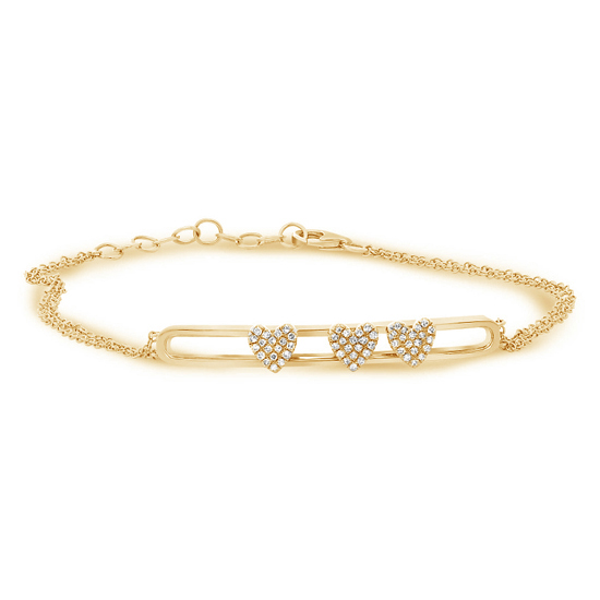 Sliding Heart Diamond Bracelet Sliding Heart Diamond Bracelet