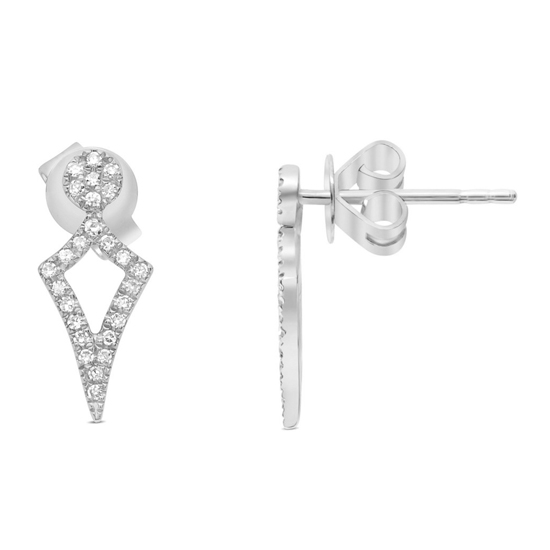 Diamond Kite Stud Earrings Diamond Kite Stud Earrings