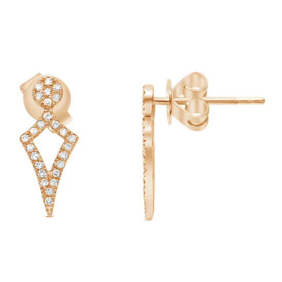 Diamond Kite Stud Earrings Diamond Kite Stud Earrings