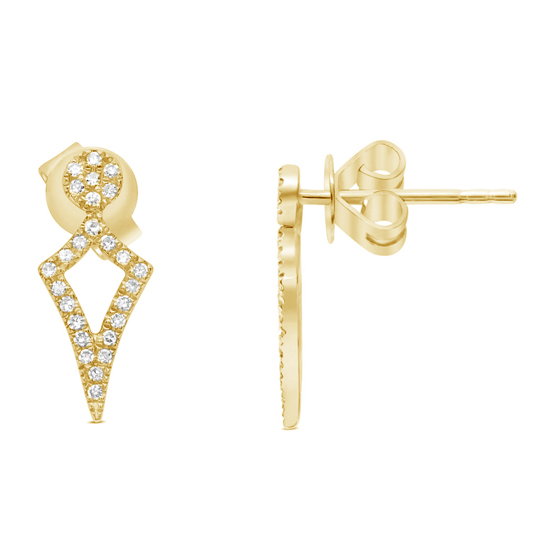Diamond Kite Stud Earrings Diamond Kite Stud Earrings