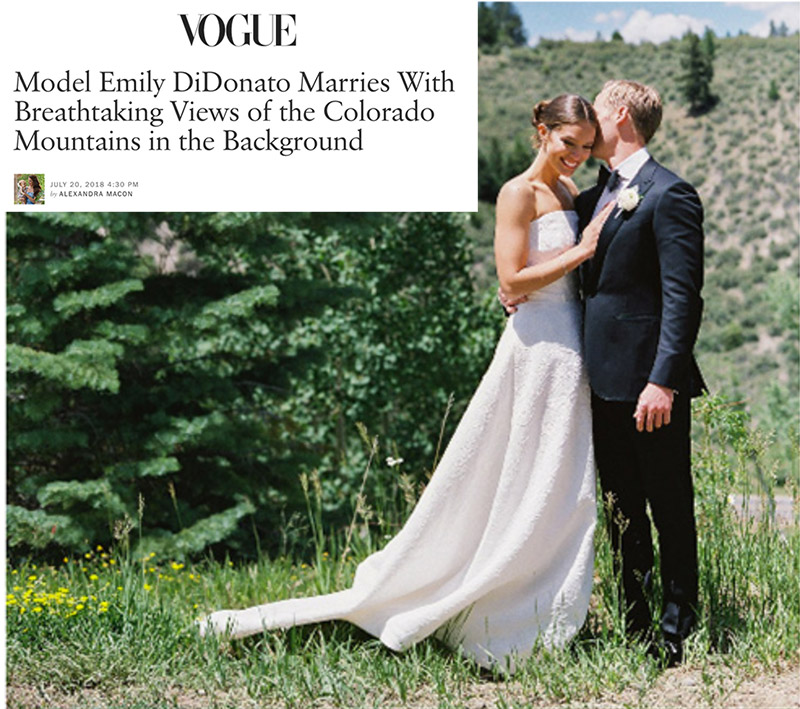 Model Emily DiDonato Marries With Breathtaking Views of the Colorado Mountains in the Background