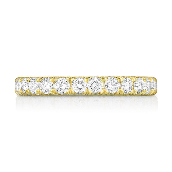 Five Point Micro Pave Eternity Band 18k Yellow Gold | Marisa Perry by Douglas Elliott