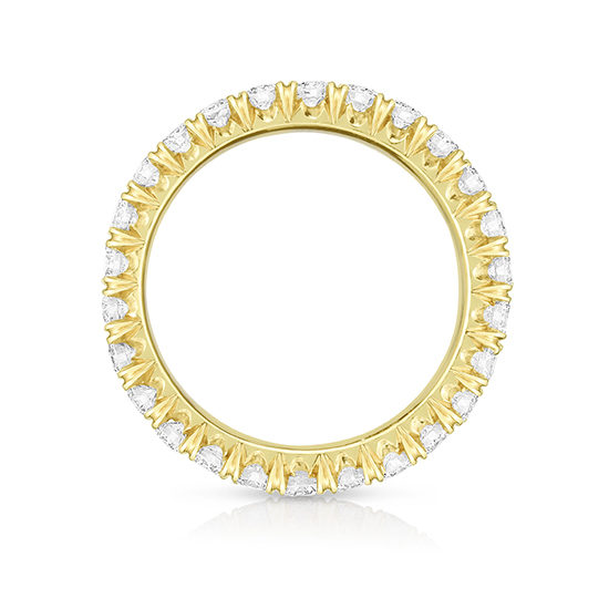 Five Point Micro Pave Eternity Band 18k Yellow Gold | Marisa Perry by Douglas Elliott
