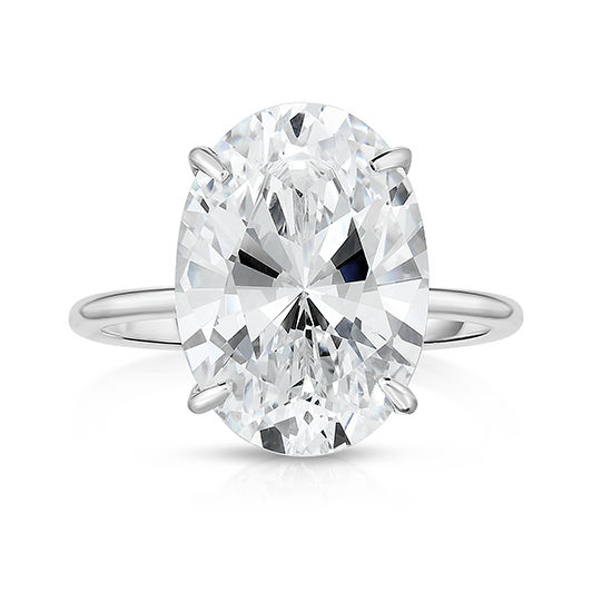 The Six Carat Oval Cut DE Lite Setting Platinum | Marisa Perry by Douglas Elliott