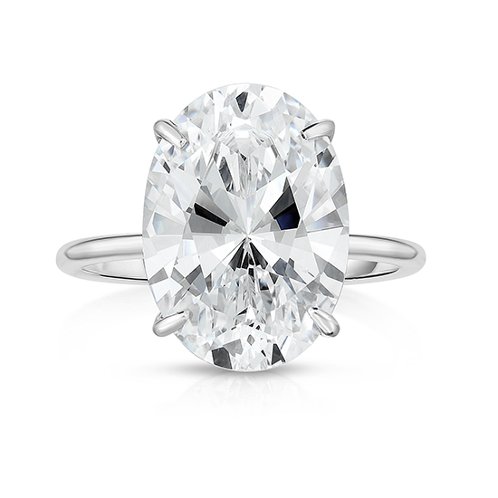 The Six Carat Oval Cut DE Lite Setting Platinum | Marisa Perry by Douglas Elliott The Six Carat Oval Cut DE Lite Setting Platinum | Marisa Perry by Douglas Elliott