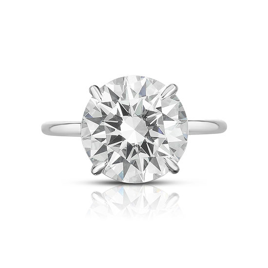The Six Carat Round Brilliant Cut DE Lite Setting Platinum | Marisa Perry by Douglas Elliott