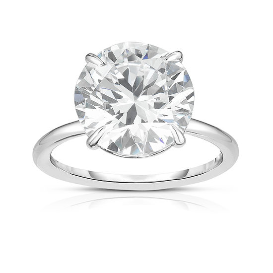 The Six Carat Round Brilliant Cut DE Lite Setting Platinum | Marisa Perry by Douglas Elliott