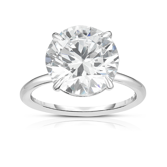 The Six Carat Round Brilliant Cut DE Lite Setting Platinum | Marisa Perry by Douglas Elliott The Six Carat Round Brilliant Cut DE Lite Setting Platinum | Marisa Perry by Douglas Elliott