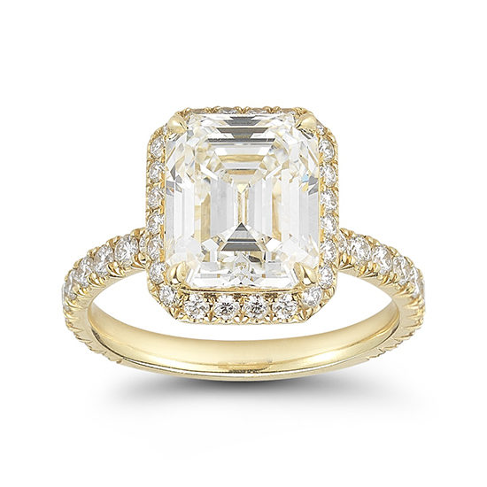 Emerald Cut Diamond InLove Engagement Ring | Marisa Perry by Douglas Elliott