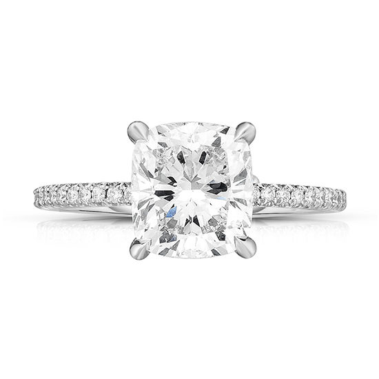 The 2.02 Carat Cushion Cut DE Diamond Solitaire | Marisa Perry by Douglas Elliott