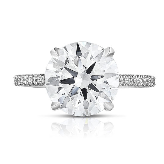 The 3.06 Carat Round Brilliant Cut Diamond Royal Setting | Marisa Perry by Douglas Elliott