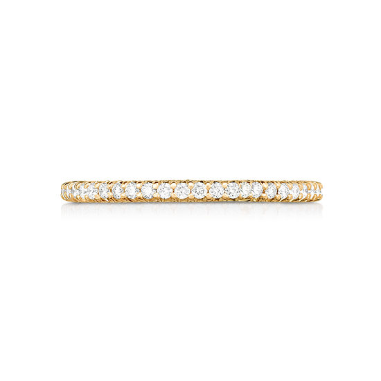 Half Point Micro Pave Diamond Band 18K Rose Gold | Marisa Perry by Douglas Elliott