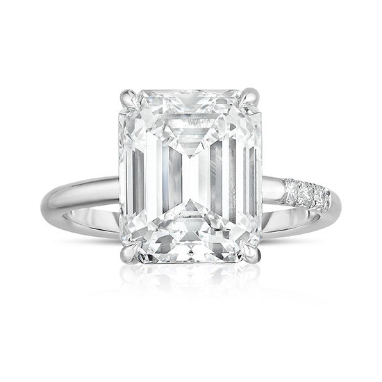 5.01 Carat Emerald Cut DE Solitaire | Marisa Perry by Douglas Elliott