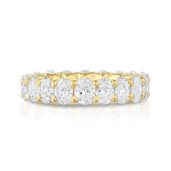 Marisa Perry Oval Cut Diamond Eternity Band 18k Yellow Gold | Marisa Perry by Douglas Elliott