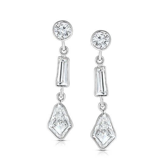 Kite Cut Diamond Dangle Earrings | Marisa Perry Light Drop Earrings Kite Cut Diamond Dangle Earrings | Marisa Perry Light Drop Earrings