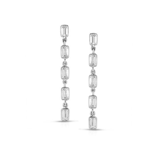 North-South Baguette Dangle Earrings | Marisa Perry Light Drop Earrings