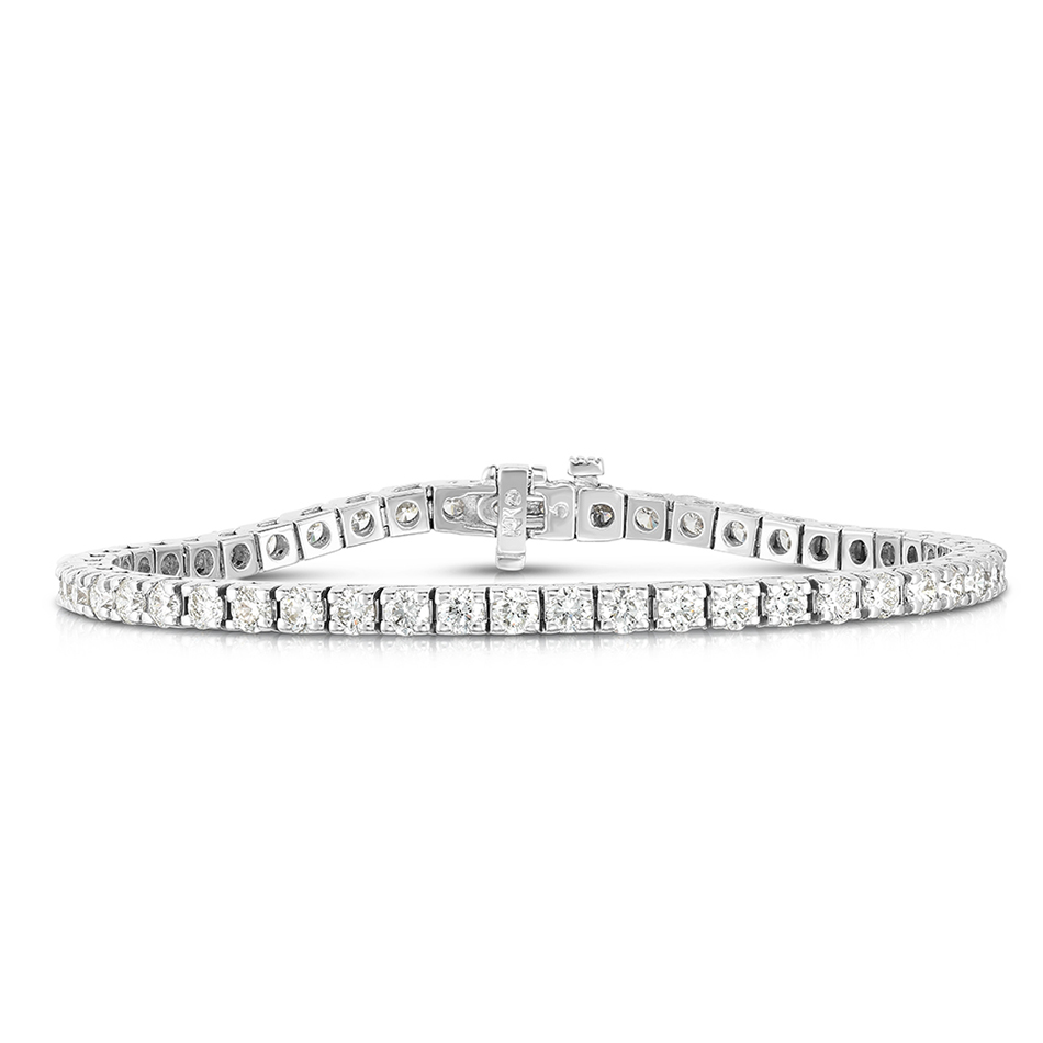 5 Total Carat Weight Round Brilliant Cut Diamond Tennis Bracelet