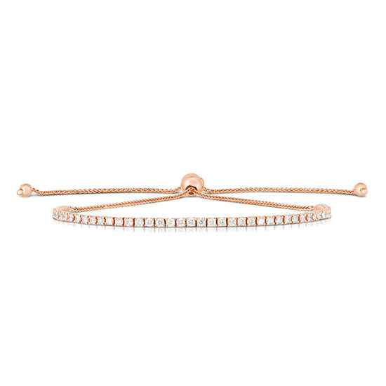 Diamond Bolo Tennis Bracelet 14k Rose Gold