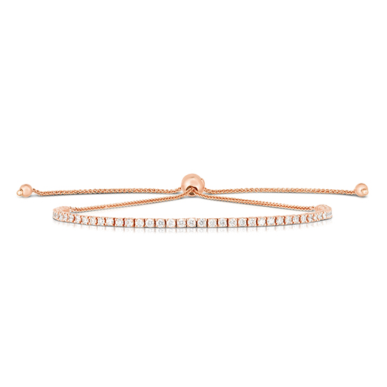Diamond Bolo Tennis Bracelet 14k Rose Gold Diamond Bolo Tennis Bracelet 14k Rose Gold