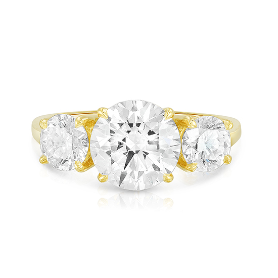 2.03 Carat Round Brilliant Cut Three Stone Engagement Ring | Marisa Perry by Douglas Elliott 2.03 Carat Round Brilliant Cut Three Stone Engagement Ring | Marisa Perry by Douglas Elliott