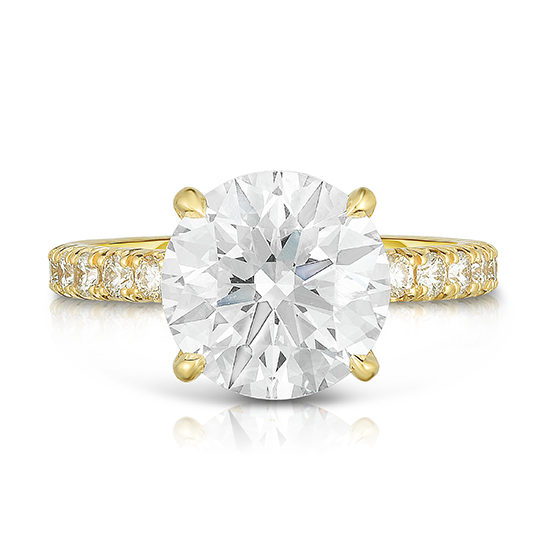 The 3.76 Carat Round Brilliant Cut DE Diamond Solitaire | Marisa Perry by Douglas Elliott