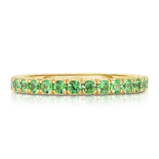 Light Green Tsavorite Micro Pave Eternity Band | Marisa Perry By Douglas Elliott