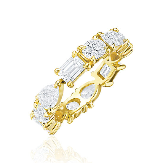 Asymmetrical Fancy Band 20k Yellow Gold Mixology Series | Marisa Perry by Douglas Elliott