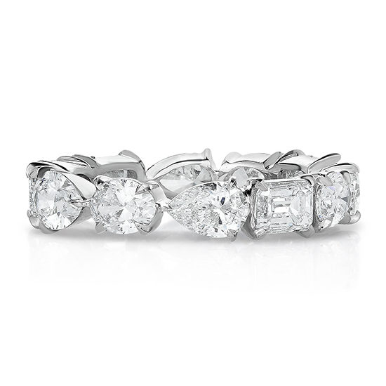 Asymmetrical Fancy-full Fancy Band Platinum | Marisa Perry by Douglas Elliott