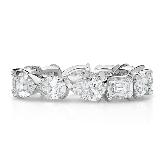 Asymmetrical Fancy-full Fancy Band Platinum | Marisa Perry by Douglas Elliott Asymmetrical Fancy-full Fancy Band Platinum | Marisa Perry by Douglas Elliott