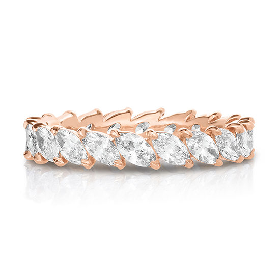 Marquise Cut Diamond Band 18k Rose Gold | Marisa Perry by Douglas Elliott