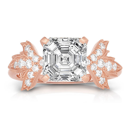 Asscher Cut Diamond Petal Collection Engagement Ring | Marisa Perry by Douglas Elliott