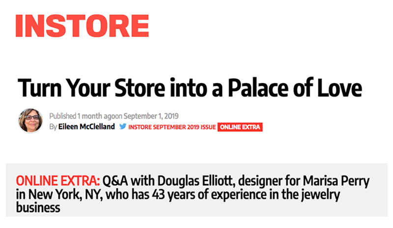 InStore Magazine Feature and Q&A with our Designer Douglas Elliott