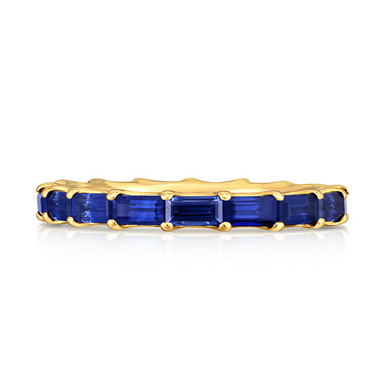 Sapphire baguette eternity band online