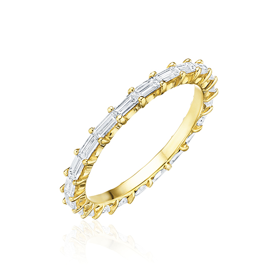 Ultra-slim Baguette Diamond Pave Band | Marisa Perry by Douglas Elliott