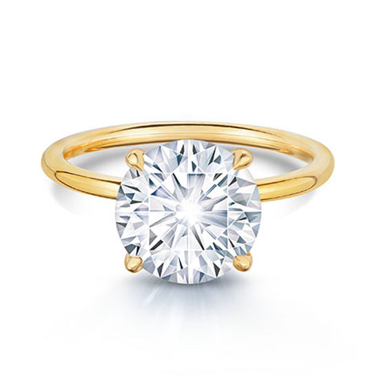 2.50 Carat Round Brilliant DE Solitaire 18k Yellow Gold | Marisa Perry by Douglas Elliott