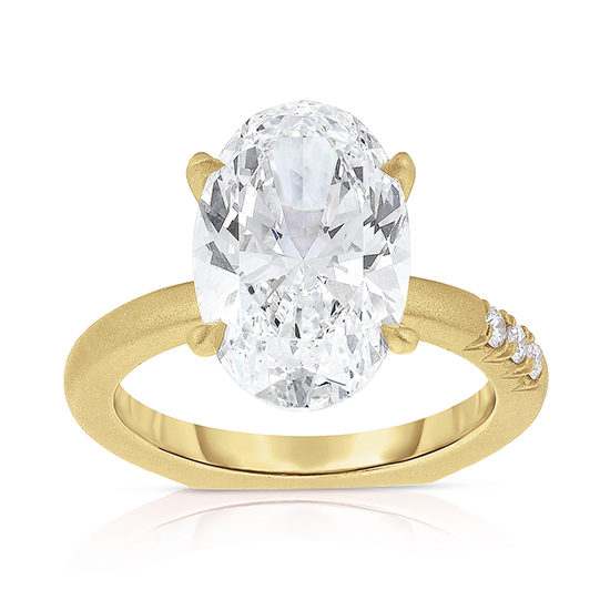 4.60 carat Oval Jayne Ring 18k Yellow Gold | Marisa Perry by Douglas Elliott