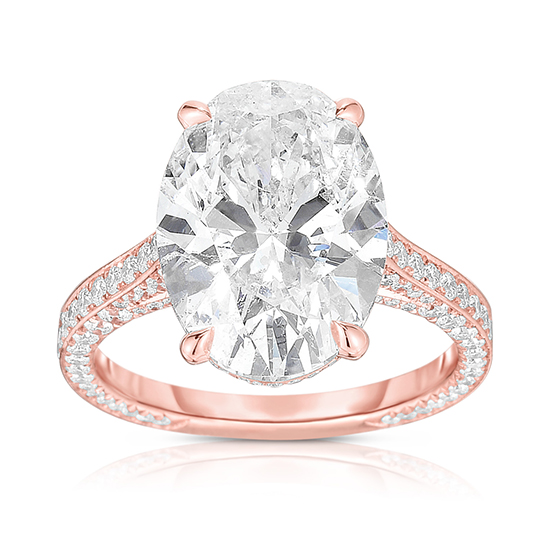 The 5.21 carat Oval Cut Diamond Royal Setting | Marisa Perry by Douglas Elliott