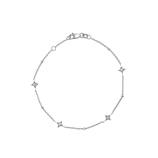 Star Struck Bracelet 14k White Gold