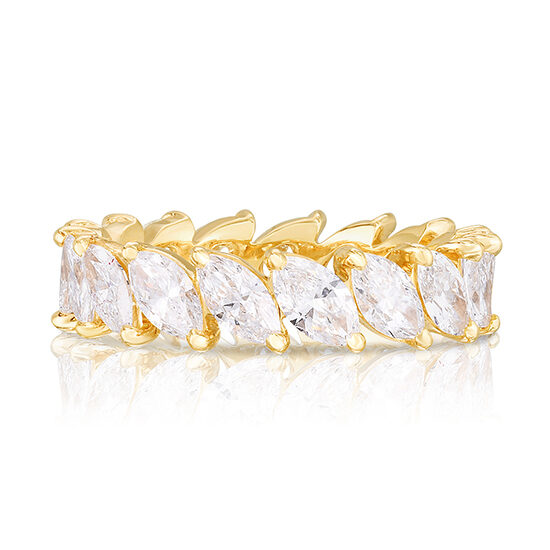 Marquise Cut Diamond Band Yellow Gold | Marisa Perry by Douglas Elliott