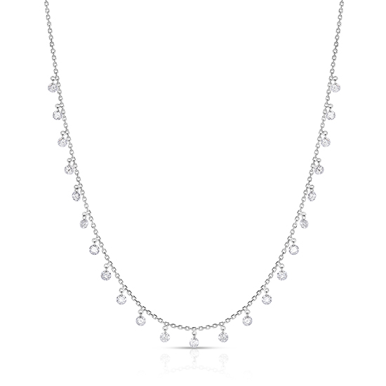 1.97 carat Threaded Diamond Necklace
