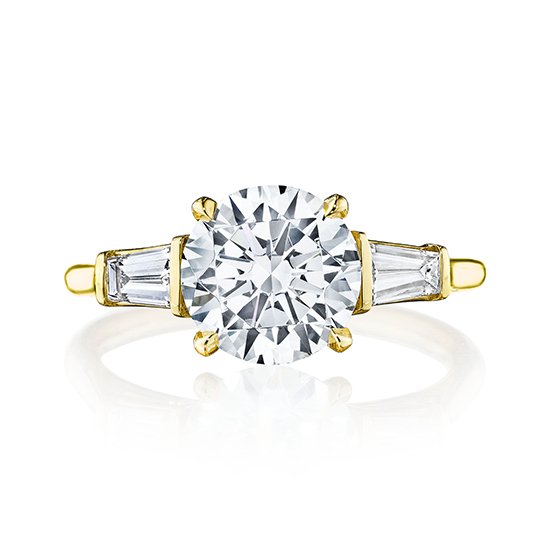 Three Stone Flush Fitting Diamond Engagement Ring | Marisa Perry by Douglas Elliott