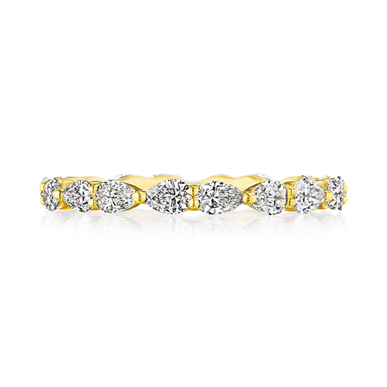 Pear Shape Diamond Eternity Band in 18k Yellow Gold | Marisa Perry by Douglas Elliott