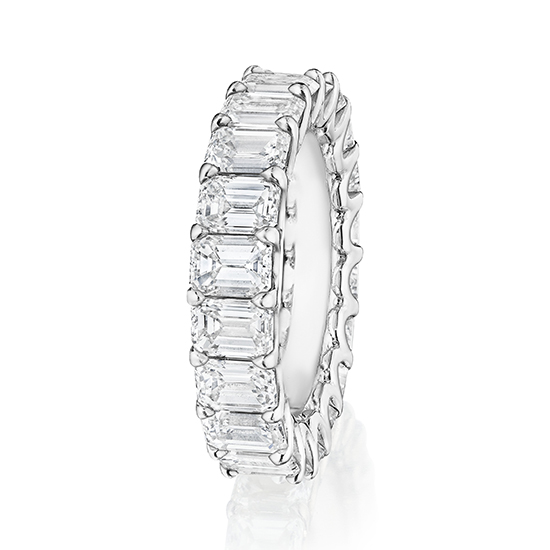 Emerald Cut Diamond Eternity Band