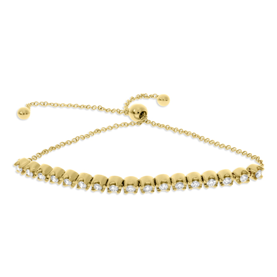 0.37 Carat Diamond Bolo Bracelet 14k yellow gold 0.37 Carat Diamond Bolo Bracelet 14k yellow gold