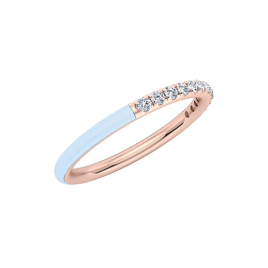 Enamel Dreamer Band 14k Rose Gold Enamel Dreamer Band 14k Rose Gold