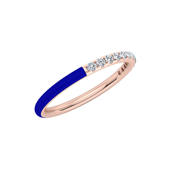 Enamel Dreamer Band 14k Rose Gold Enamel Dreamer Band 14k Rose Gold