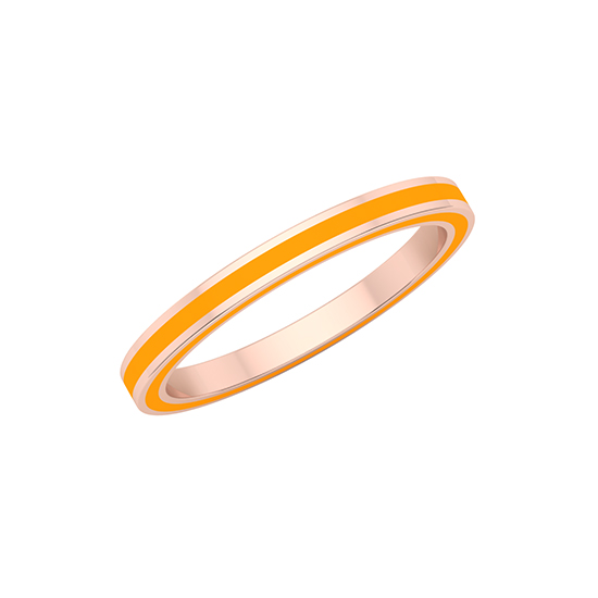 Complete Enamel Band 14k Rose Gold Complete Enamel Band 14k Rose Gold